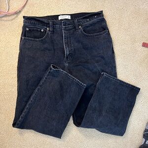 Abercrombie & Fitch Black Denim Straight Leg Jeans